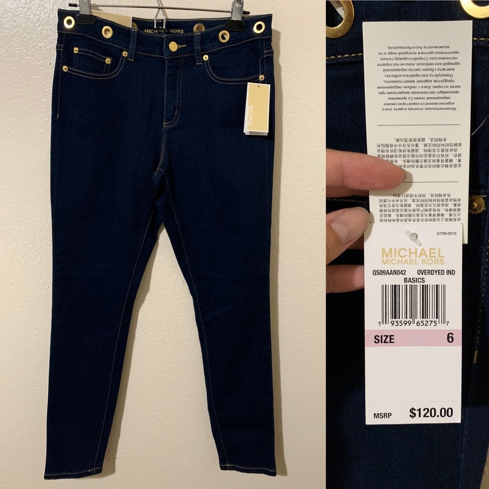 Michael Kors Jeans Size 6 Brand New Dark Wash